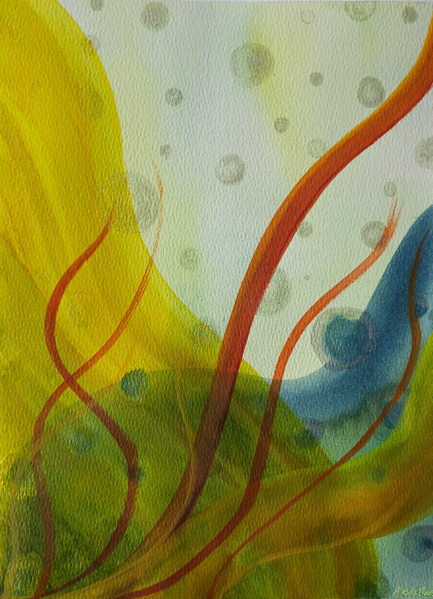 abstract watercolor painting